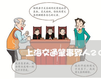 上海交通肇事致人2015年/2023033002734