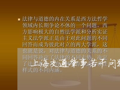 上海交通肇事若干问题解释/2023031794805