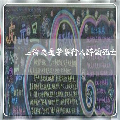 上海交通肇事行人醉酒死亡/2023031717136 上海交通肇事行人醉酒死亡/2023031717136
