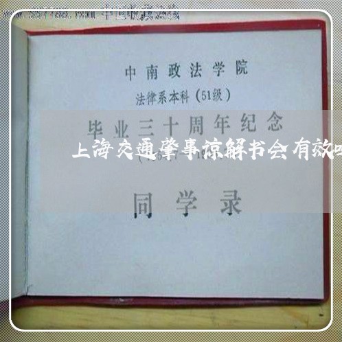 上海交通肇事谅解书会有效吗/2023033172737