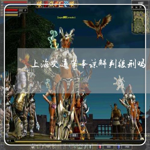 上海交通肇事谅解判缓刑吗/2023031782794