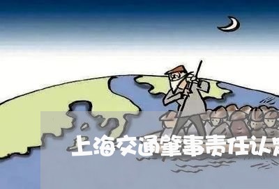 上海交通肇事责任认定不服/2023031704827 上海交通肇事责任认定不服/2023031704827