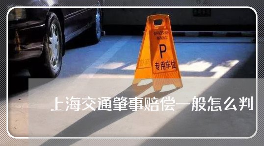 上海交通肇事赔偿一般怎么判/2023033083828