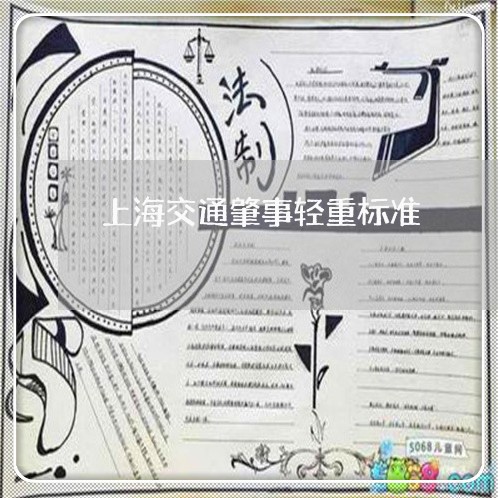 上海交通肇事轻重标准/2023021215937