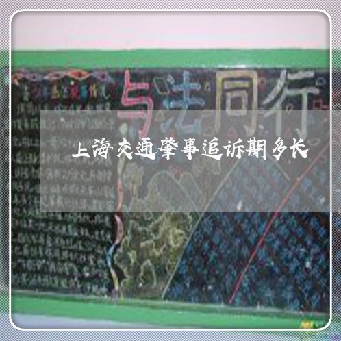 上海交通肇事追诉期多长/2023042117947