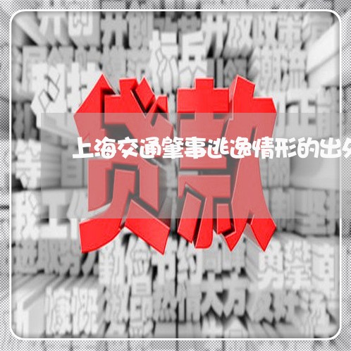 上海交通肇事逃逸情形的出处/2023033075707 上海交通肇事逃逸情形的出处/2023033075707