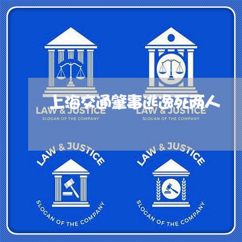 上海交通肇事逃逸死两人/2023022703951