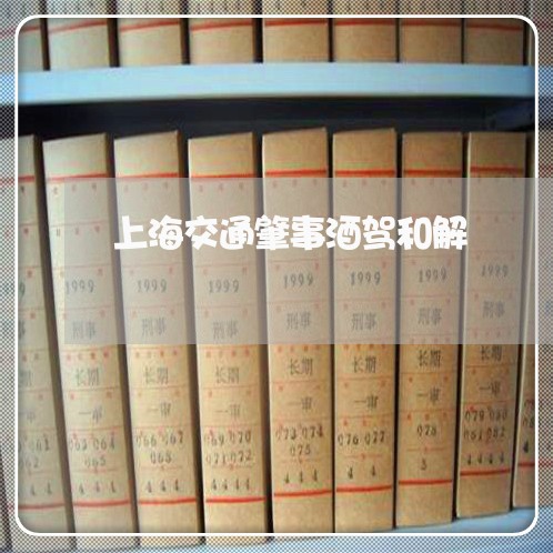 上海交通肇事酒驾和解/2023021260392 上海交通肇事酒驾和解/2023021260392