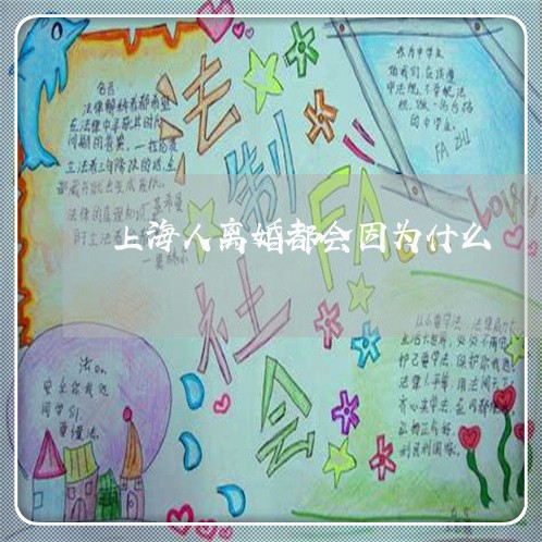 上海人离婚都会因为什么/2023022816815 上海人离婚都会因为什么/2023022816815