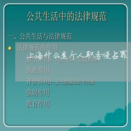 上海什么是个人职务侵占罪/2023031781774 上海什么是个人职务侵占罪/2023031781774