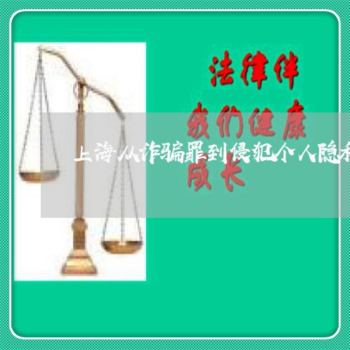 上海从诈骗罪到侵犯个人隐私/2023033083684