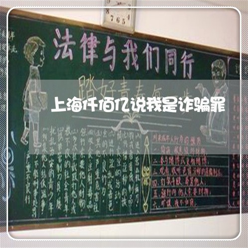 上海仟佰亿说我是诈骗罪/2023022817129