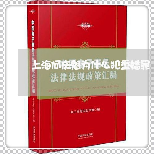 上海何庆魁为什么犯重婚罪/2023031792728 上海何庆魁为什么犯重婚罪/2023031792728