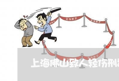 上海佛山致人轻伤刑事律师/2023031747037 上海佛山致人轻伤刑事律师/2023031747037