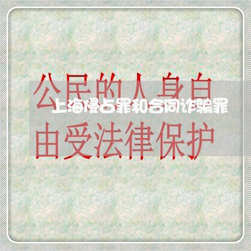 上海侵占罪和合同诈骗罪/2023022762515