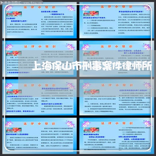 上海保山市刑事案件律师所/2023031850405 上海保山市刑事案件律师所/2023031850405
