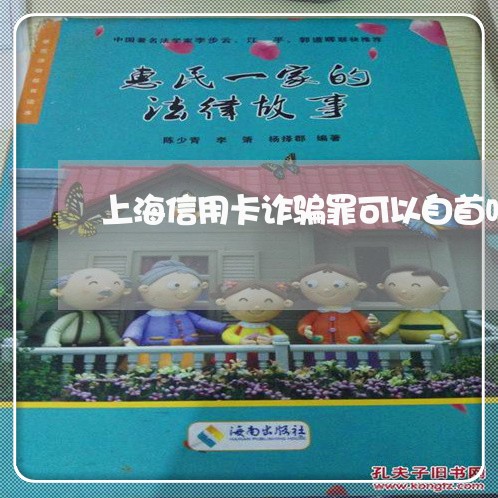 上海信用卡诈骗罪可以自首吗/2023033096850