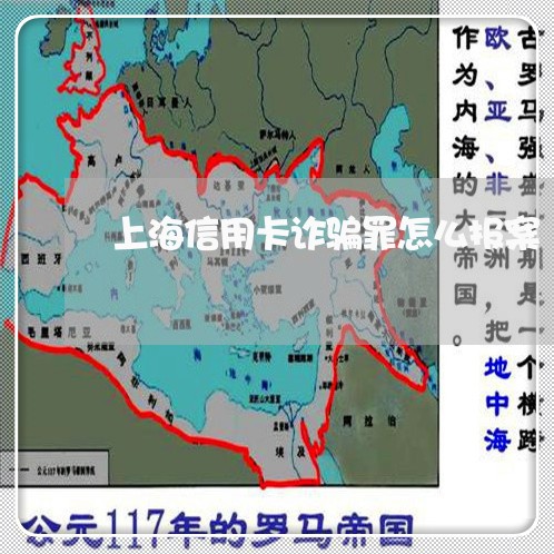 上海信用卡诈骗罪怎么报案/2023032805250