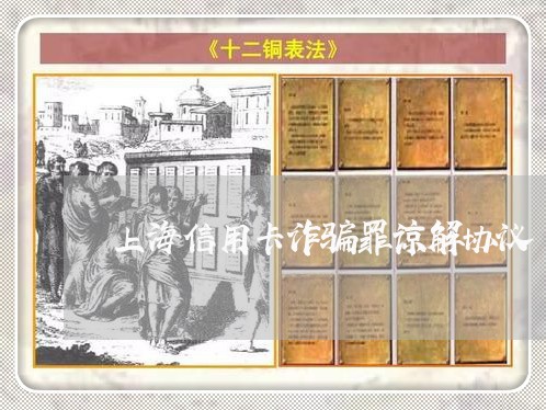上海信用卡诈骗罪谅解协议/2023031662683