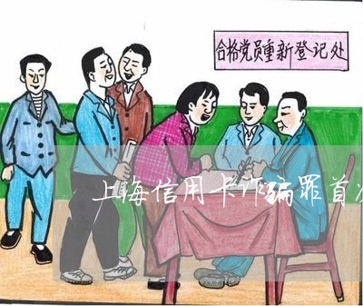 上海信用卡诈骗罪首次确立/2023031672674 上海信用卡诈骗罪首次确立/2023031672674