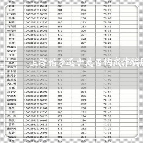 上海借多还少是否构成诈骗罪/2023033027047
