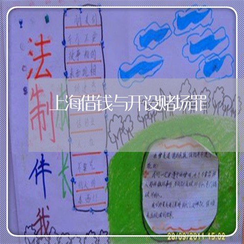 上海借钱与开设赌场罪/2023021178484 上海借钱与开设赌场罪/2023021178484