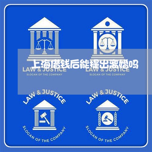 上海借钱后能提出离婚吗/2023022735138