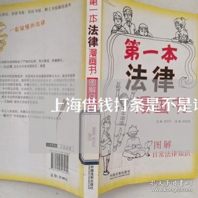 上海借钱打条是不是诈骗罪/2023032859418