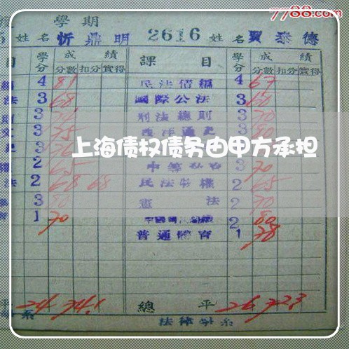 上海债权债务由甲方承担/2023022658383