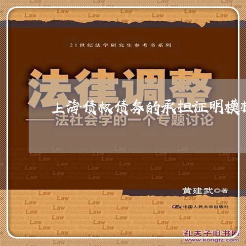 上海债权债务的承担证明模板/2023033028371