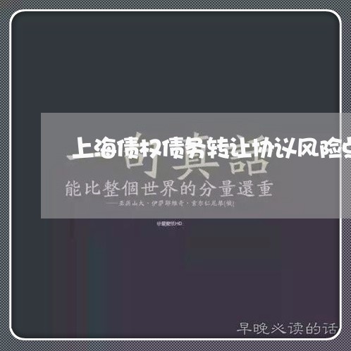 上海债权债务转让协议风险点/2023032915147