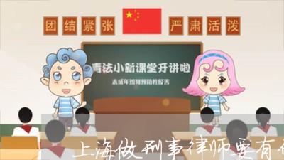 上海做刑事律师要有什么条件/2023032930492 上海做刑事律师要有什么条件/2023032930492