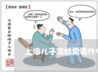 上海儿子离婚需要什么手续/2023031627040 上海儿子离婚需要什么手续/2023031627040