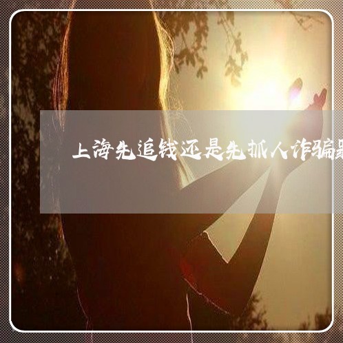 上海先追钱还是先抓人诈骗罪/2023032905828 上海先追钱还是先抓人诈骗罪/2023032905828