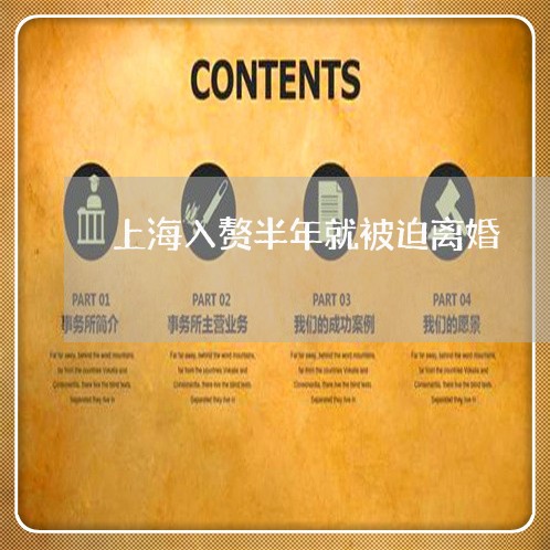 上海入赘半年就被迫离婚/2023022772482 上海入赘半年就被迫离婚/2023022772482