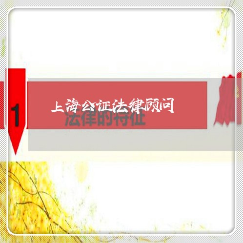 上海公证法律顾问