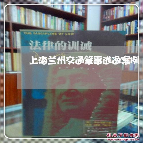 上海兰州交通肇事逃逸案例/2023031669391 上海兰州交通肇事逃逸案例/2023031669391