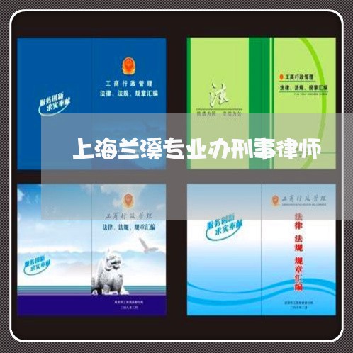 上海兰溪专业办刑事律师/2023022630379