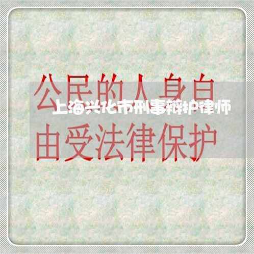 上海兴化市刑事辩护律师/2023022784796