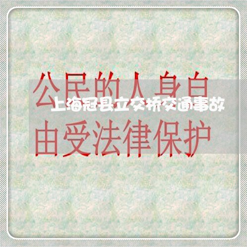 上海冠县立交桥交通事故/2023022671715