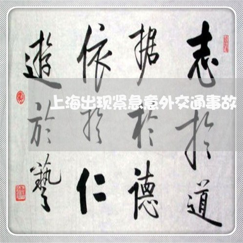 上海出现紧急意外交通事故/2023031659360