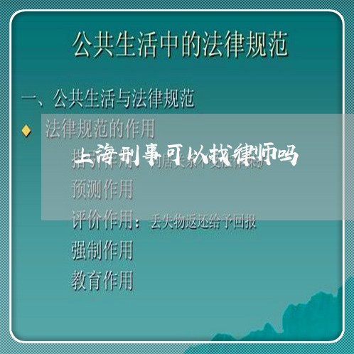 上海刑事可以找律师吗/2023021148460 上海刑事可以找律师吗/2023021148460