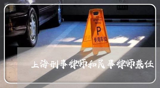 上海刑事律师和民事律师兼任/2023033004948