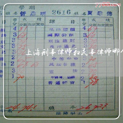 上海刑事律师和民事律师哪个贵/2023060348582
