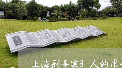 上海刑事案3人的用一个律师/2023033008071 上海刑事案3人的用一个律师/2023033008071