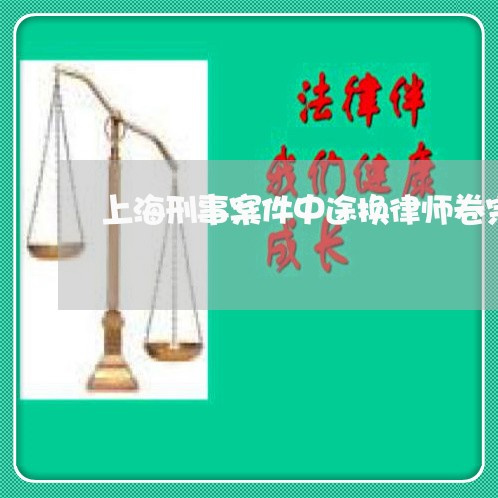 上海刑事案件中途换律师卷宗/2023033097947