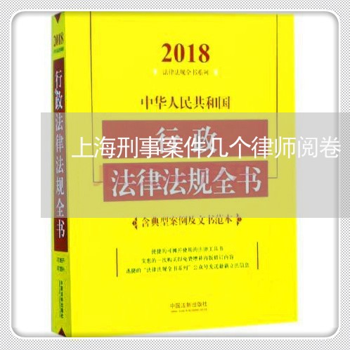 上海刑事案件几个律师阅卷/2023031609150 上海刑事案件几个律师阅卷/2023031609150