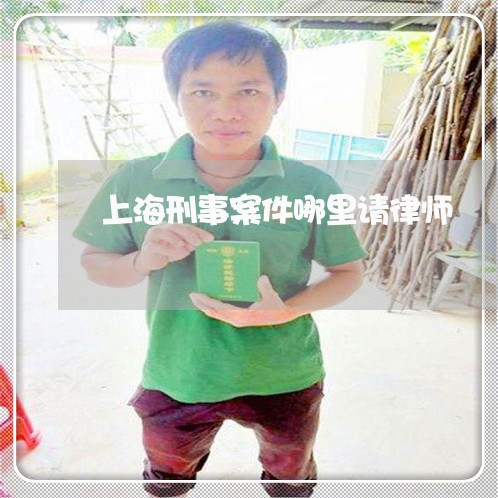 上海刑事案件哪里请律师/2023022649482