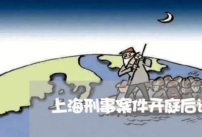 上海刑事案件开庭后请辩护人/2023032917936