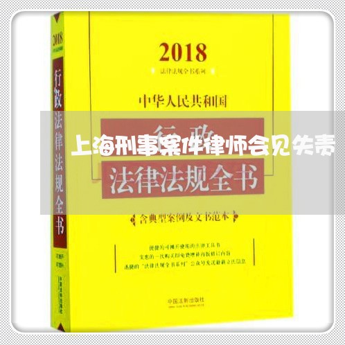 上海刑事案件律师会见失责/2023032937403